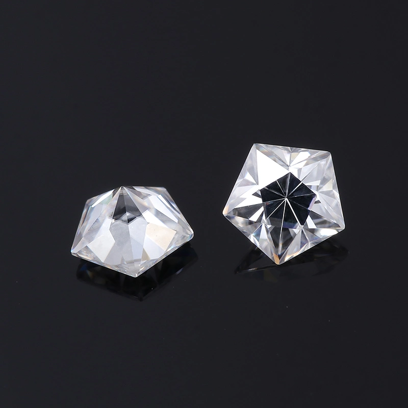 Pentagon Cut Moissanite Diamond Provence Gems Special Shape Vvs High Quality Moissanite Stone Def Color Gemstone