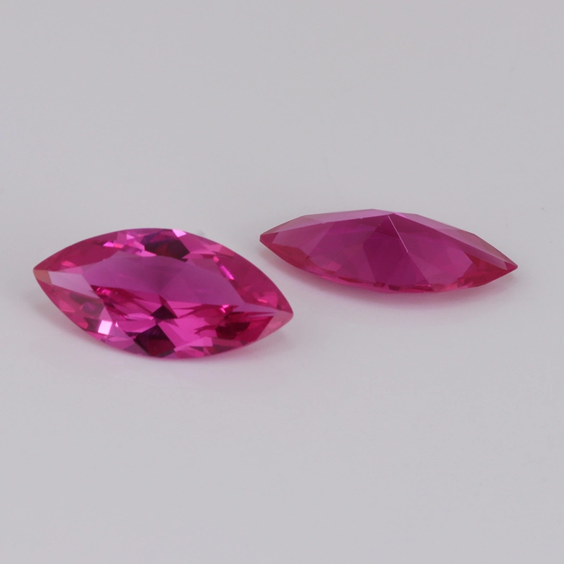 on Sale 8X16mm #3 Synthetic Ruby Corundum Marquise Gemstone
