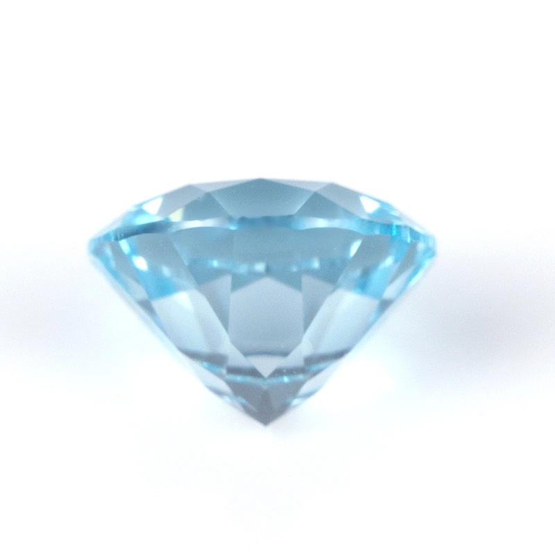 Oval Corundum Synthetic Sapphire Round Aquamarine Sapphire Lab Created Sapphire