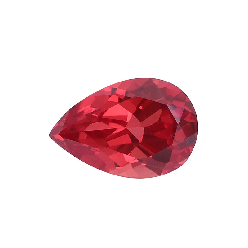 Oval Lab Grown Corundum Hydrothermal Red Sapphire Stone Lab Created Red Sapphire