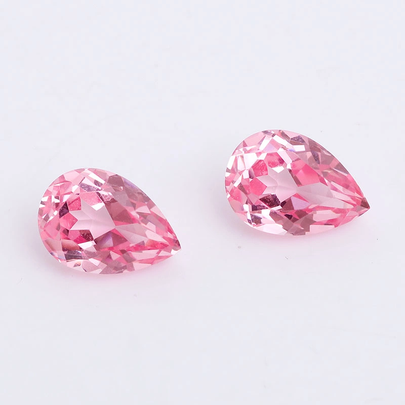 Wholesale Lab Grown Fancy Color Pear Shape 7*10mm Sapphire Pink Stone Lab Grown Sapphire