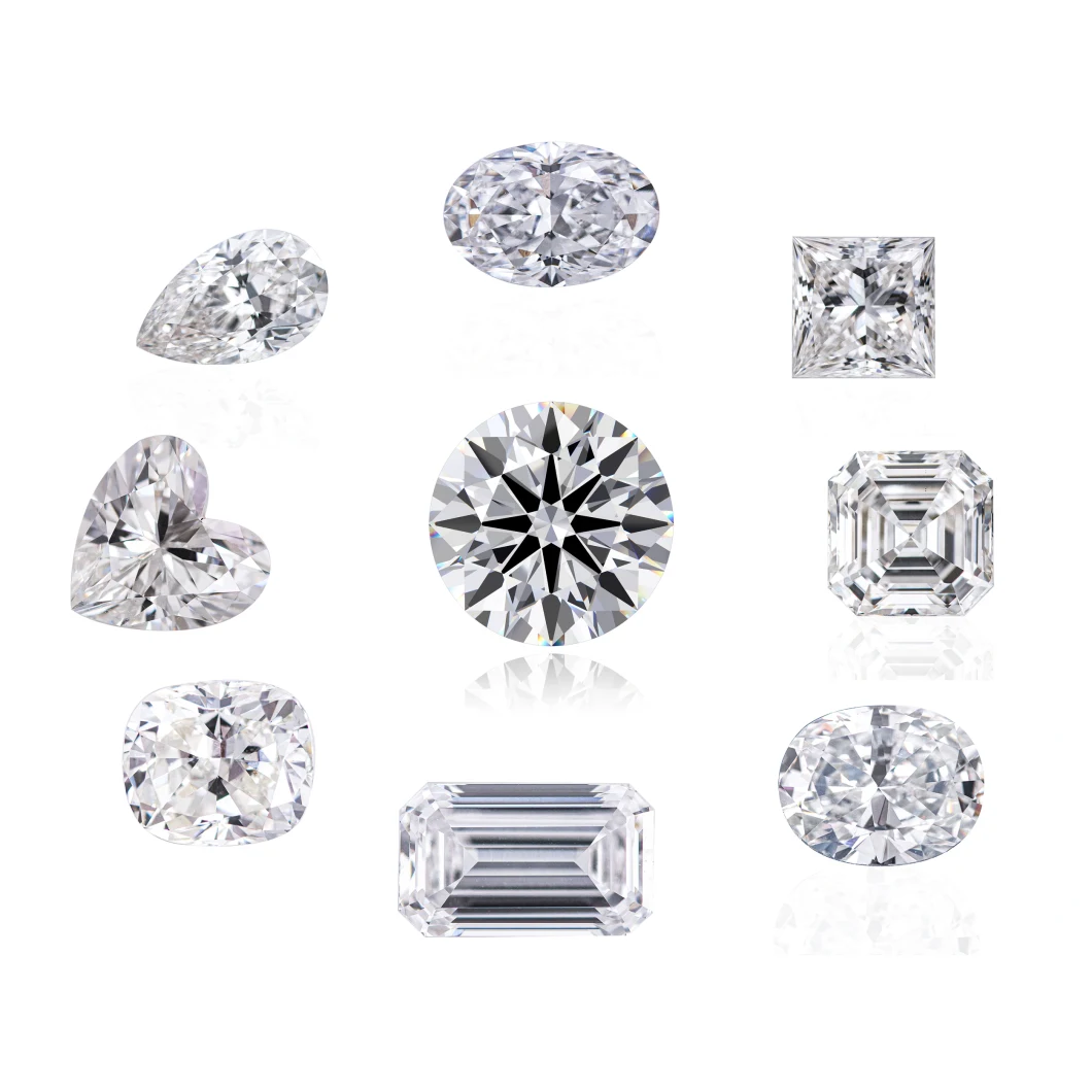 Green Diamond Free Sizes Many Shapes Vvs Diamond Cubic Zirconia Hot Sale Loose Moissanite for Jewelry Making