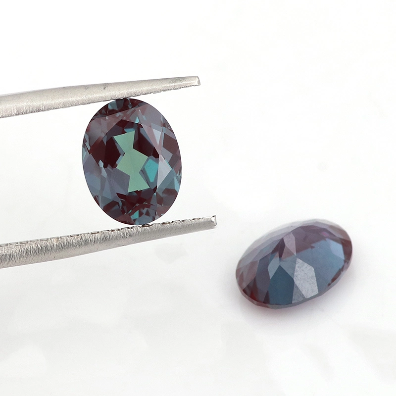 Beautiful Color Lab Grown Alexandrite Pear Shape in Stock