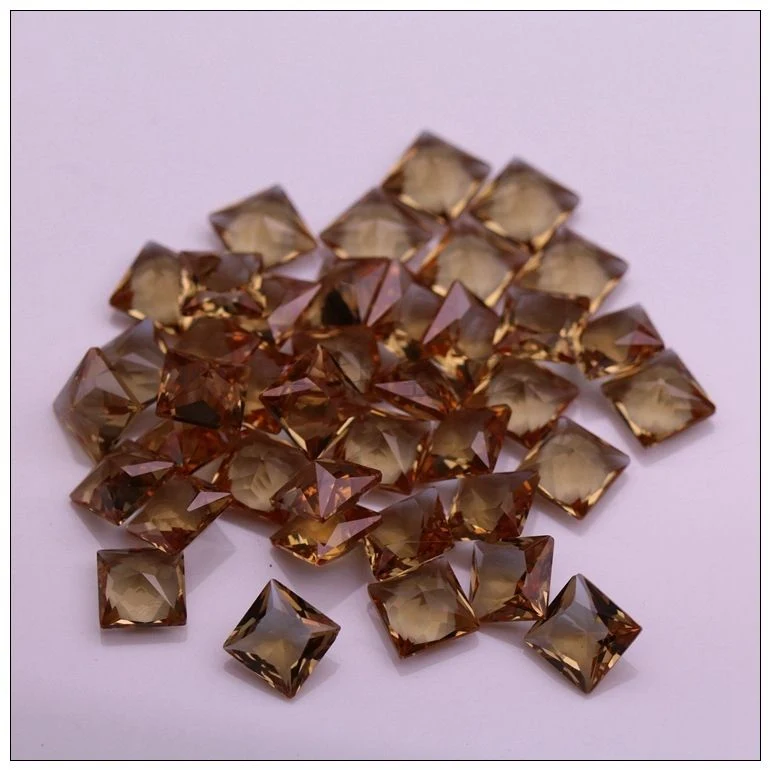 Synthetic Zultanite Gemstone Square Princess Cut for Jewelry Setting