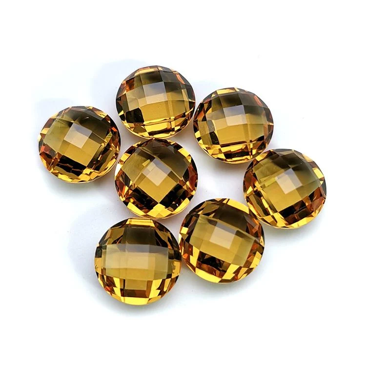 Round Double Cabochon Checkerbord Cut Color Change Zultanite Gemstone for Jewelry Setting