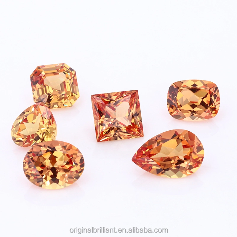 Starsgem High Quality Synthetic Sapphire Orange Color Gemstone