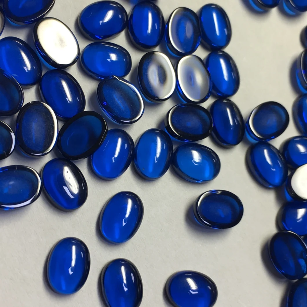Loose Gemstone Oval Cabochon Blue Sapphire for Jewelry Setting