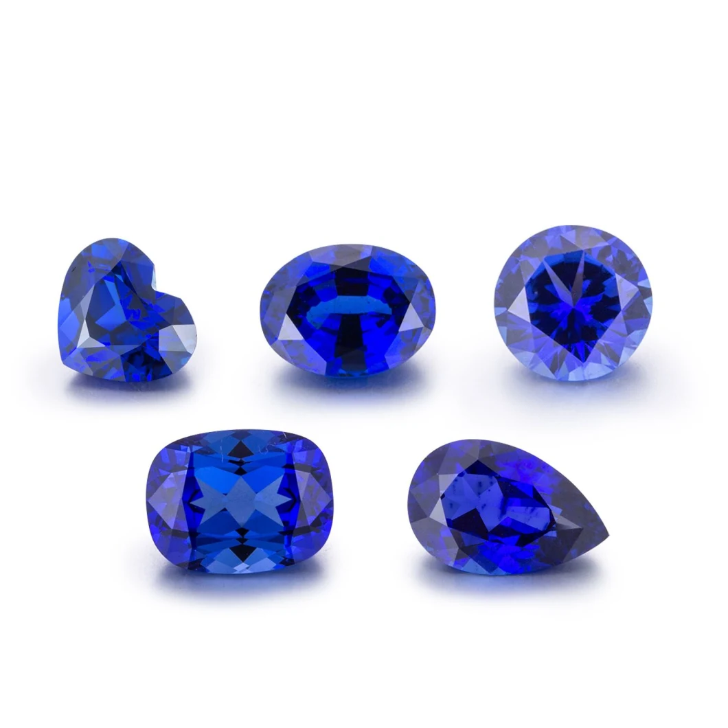 Czochralski Method Lab Created Sapphire Gemstone for Jewelry Setting
