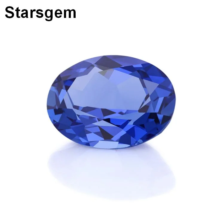 Starsgem Wholesale Price Oval Cut 7*9 mm Royal Blue Lab Created Synthetic Sapphire