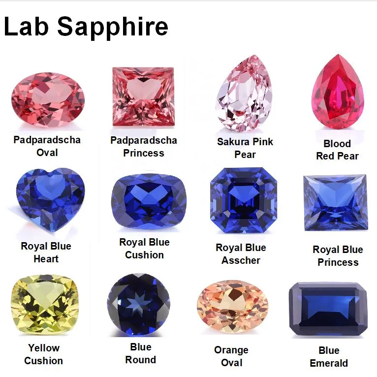 Wholesale Loose Gemstone 8*8mm Sakura Pink Heart Cut Lab Grown Sapphire for Jewelry