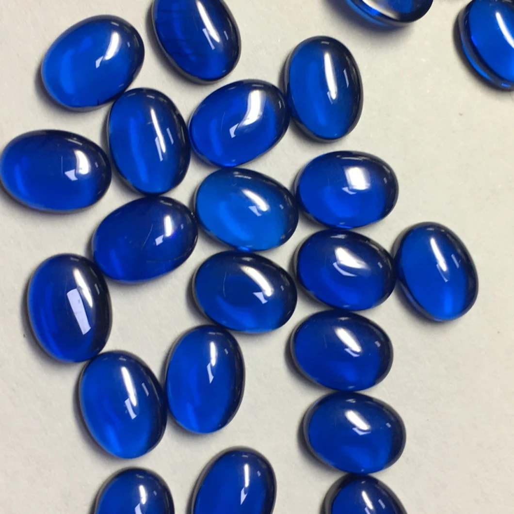 Loose Gemstone Oval Cabochon Blue Sapphire for Jewelry Setting