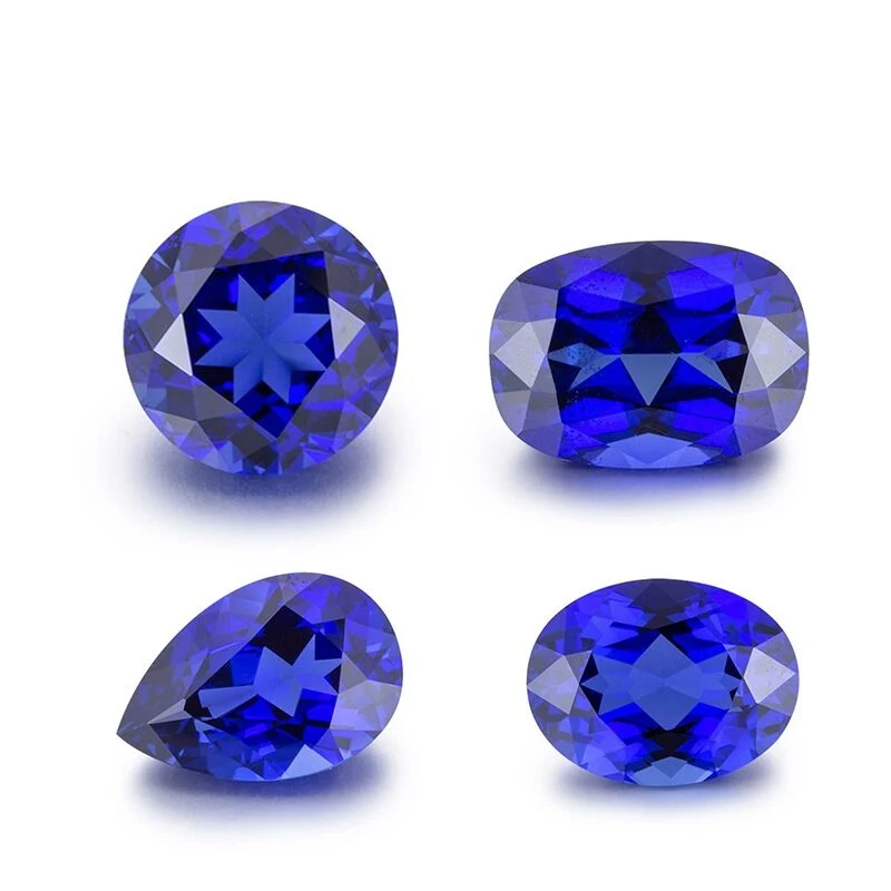 Czochralski Method Lab Created Sapphire Gemstone for Jewelry Setting