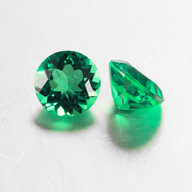 Starsgem 8.5mm Loose Emerald Hydrothermal Emerald Round Cut Lab Emerald