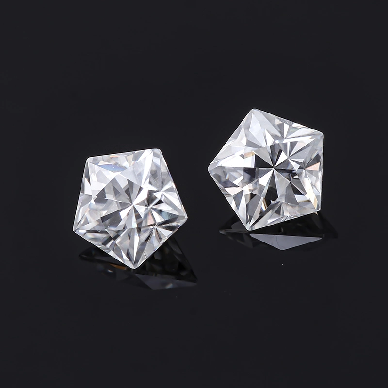 Pentagon Cut Moissanite Diamond Provence Gems Special Shape Vvs High Quality Moissanite Stone Def Color Gemstone