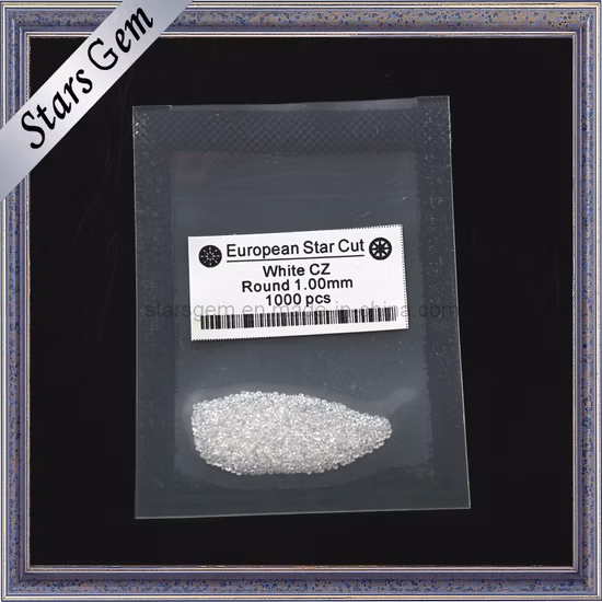 Zirconia Good Quality Machine Cut 1.0mm Cubic Zirconia for Jewel