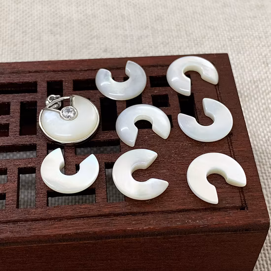 White Mother of Pearl Special Cut Gemstone for Jewelry Setting