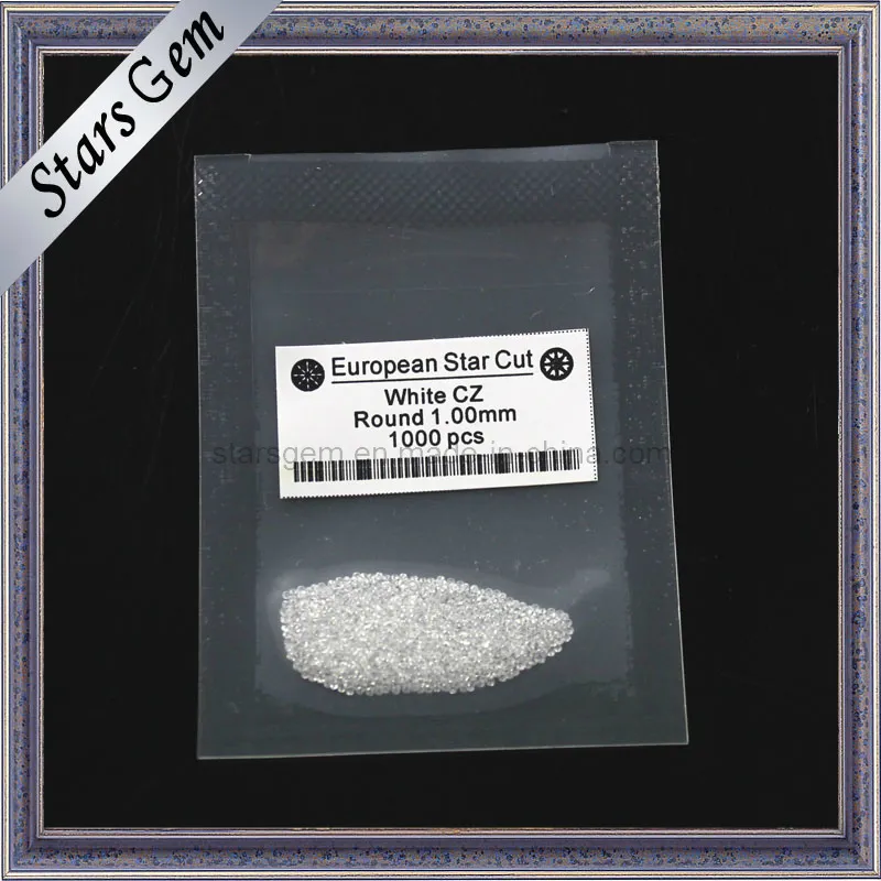 Zirconia Good Quality Machine Cut 1.0mm Cubic Zirconia for Jewel