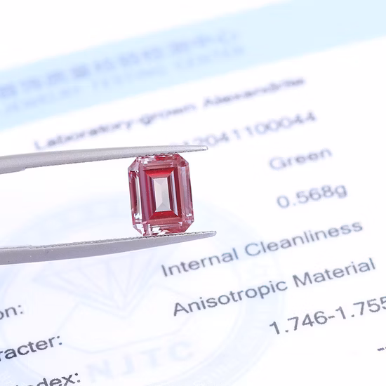 Grc Certificated Good Quality Polished Lab Grown Alexandrite