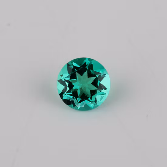 Factory Price Round Natural Cut Columbia Green Hydrothermal Emerald
