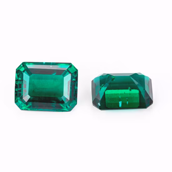 High Quality Mixed Size Round Oval Emerald Shape Lab Grown Zambia Emerald